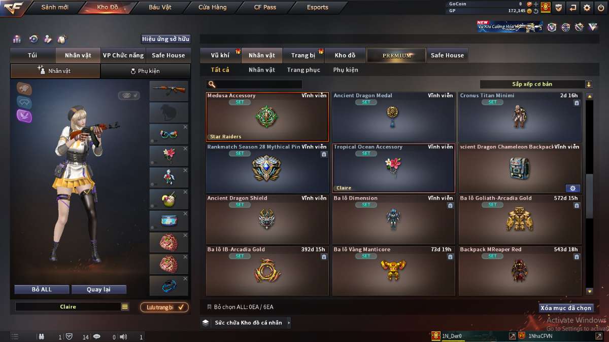 shop acc cf uy tin gia re